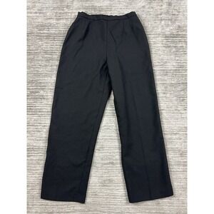 R&K‎ Originals Pants Womens 10P Black Polyester Straight Leg Casual